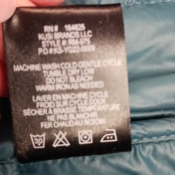 Rebecca Minkoff SZ XL Long Quilted Puffer Vest Deep Sea NWOT $268 Runs Large - Picture 7 of 8